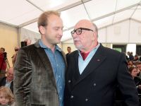 Jerzy Hoffman i Borys Szyc (fot. PAP/Leszek Szymański)