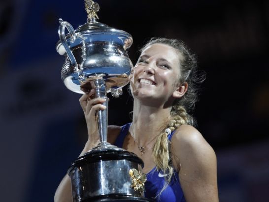Wiktoria Azarenka wygrała Wielkiego Szlema pierwszy razw karierze (fot. PAP/EPA)