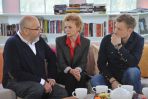 Ewa Wencel, Kuba Wesołowski oraz producent Michał Kwieciński o wielkim sukcesie „Czasu honoru” (fot. I. Sobieszczuk/TVP)