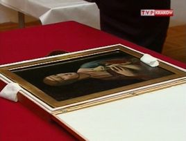 Obraz był pokazywany na wystawie w Londynie, a wcześniej w Berlinie i Madrycie.