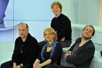 Drużyna serialu „Wojna i miłość” zgodnie odpowiadała na wszystkie pytania (Fot. Jan Bogacz/TVP)