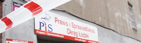 Atak w biurze PiS