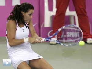 Fed Cup: Agnieszka Radwańska - Marta Martinez Sanchez (mecz)