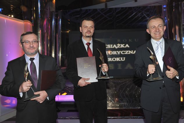 Laureaci konkursu: Leon Popek, Tomasz Sikorski i Witold Stankowski (fot. Ireneusz Sobieszczuk/TVP)