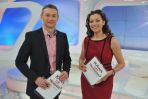 Klaudia Carlos i Łukasz Grass w studiu „Kawy czy herbaty?” (fot. Jan Bogacz/TVP)