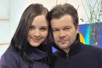 Ewa Daniluk spotkała się z serialowym Marianem, granym przez Jacka Braciakiem (fot. I. Sobieszczuk/TVP)