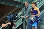 Duet prowadzący Rosiak-Orzech w trakcie ostatnich prób do koncertu (fot. J. Bogacz/TVP)