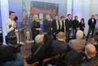 Na konferencji prasowej zjawiła się cała obsada produkcji wraz z reżyserem (fot. J. Bogacz/TVP)