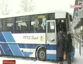 Mróz utrudnia kursowanie autobusów na Pomorzu