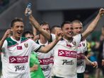 Śląsk – Jagiellonia. Wrocławianie świętują awans na pozycję lidera Ekstraklasy (fot. PAP/Maciej Kulczyński)
