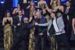 Program otworzyło wspólne wykonanie drużyn piosenki „Party” zespołu Oddział Zamknięty (fot. I. Sobieszczuk/TVP)