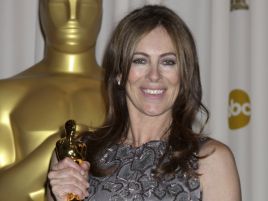 Kathryn Bigelow i Oscar (fot. PAP/DPA/HUBERT BOESL)
