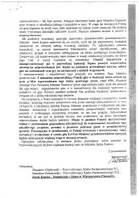 Pismo Związku Pracodawców Prowadzących gry Losowe i Zakłady Wzajemne